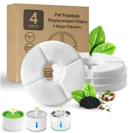 Set de 4 Filtros para Bebedero de Mascotas