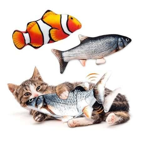 Juguete Pescado con Movimiento Recargable para Gatos