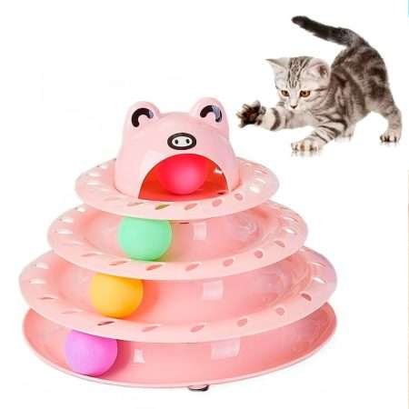 Torre Juguete Interactivo para Gatos - ROSA