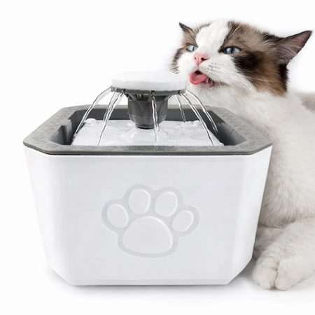 Fuente de Agua Bebedero Automatico Cuadrado para Gatos