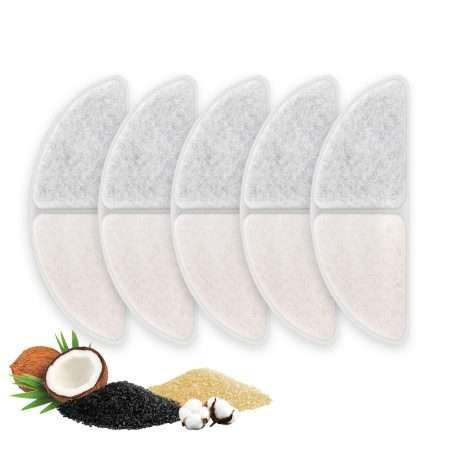 Pack de 5 Filtros para Bebedero Recargable MEDIALUNA