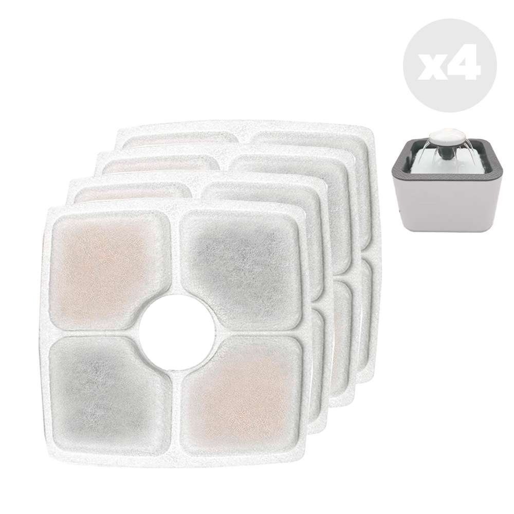 Set de 4 Filtros para Bebedero - Cuadrado