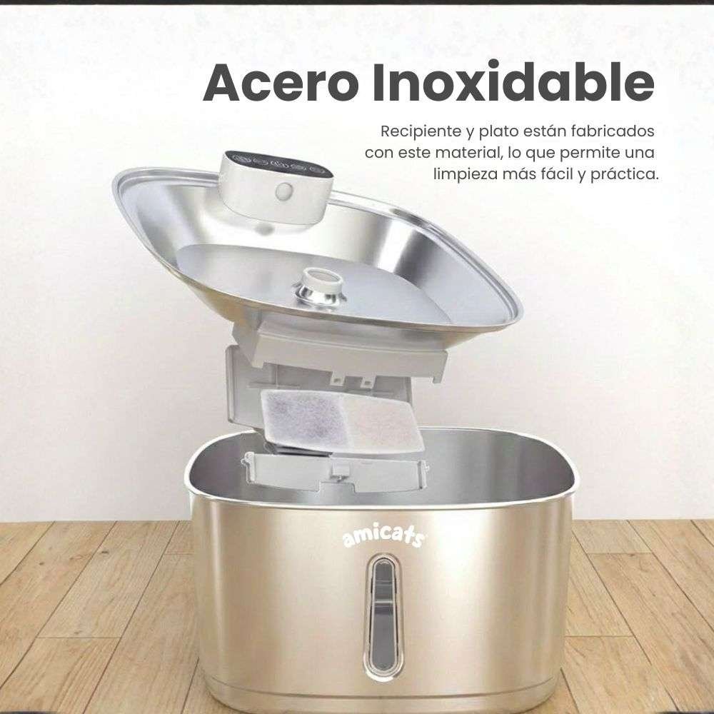 AquaFlow - Bebedero Recargable de Acero 3 modos - Image 5