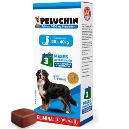 Antipulgas Peluchin Masticable 20 a 40kg – 3 meses